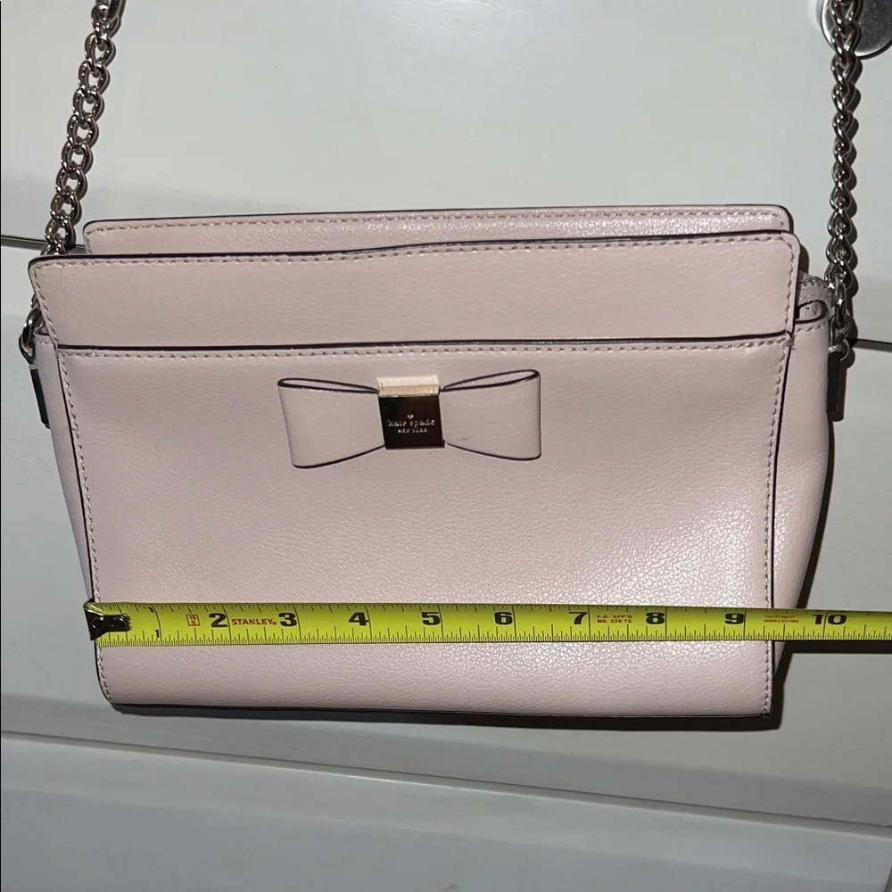 Kate Spade Light Pink Crossbody Bag with Chain Strap